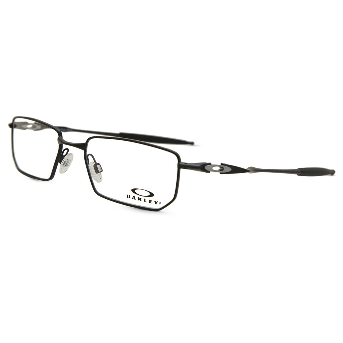 Oakley OX3246 01 Satin Black eyeglasses angle view