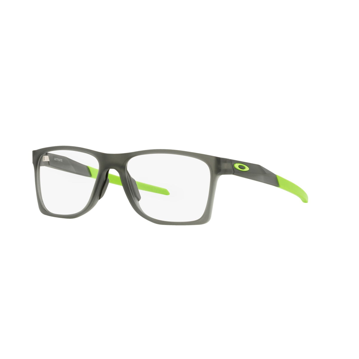 Oakley OX8173 03 Satin Smoke Grey eyeglasses angle view