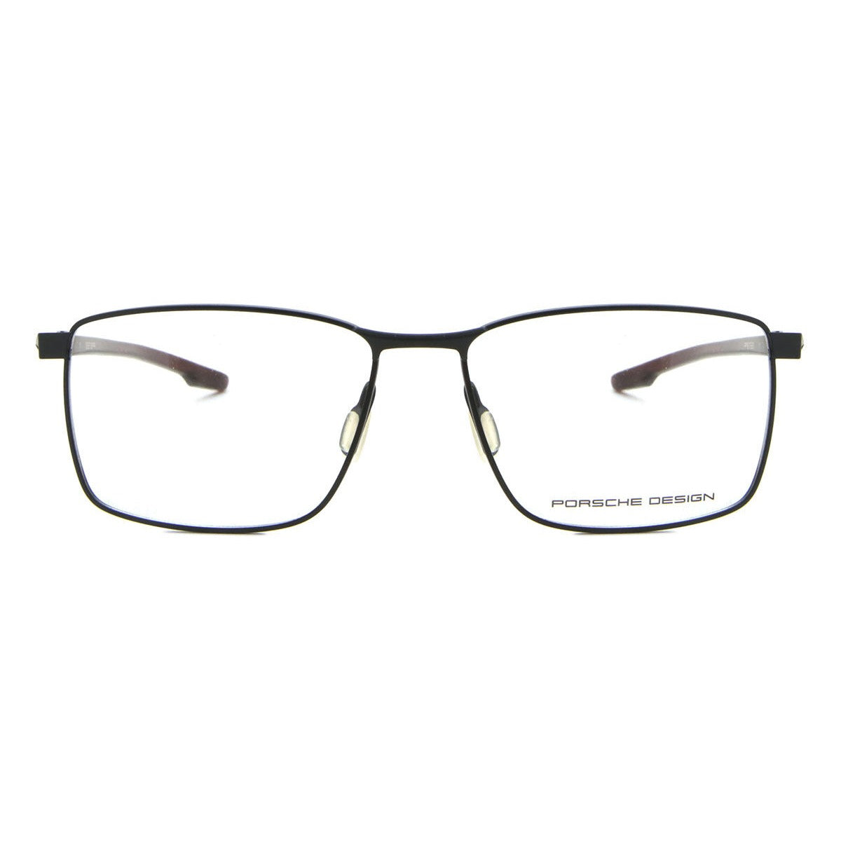 Porsche Design P8733 55A Black/Red eyeglasses front view