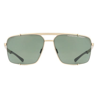 Porsche Design P8919 63B Light Gold/Black sunglasses front view
