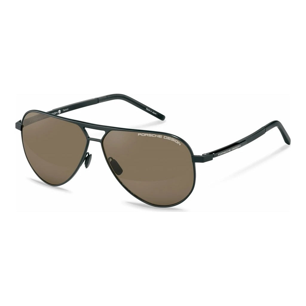 Porsche Design P8942 63A Black sunglasses angle view