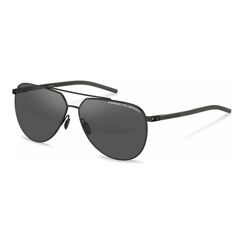 Porsche Design P8968 63A416 Black/Olive sunglasses angle view