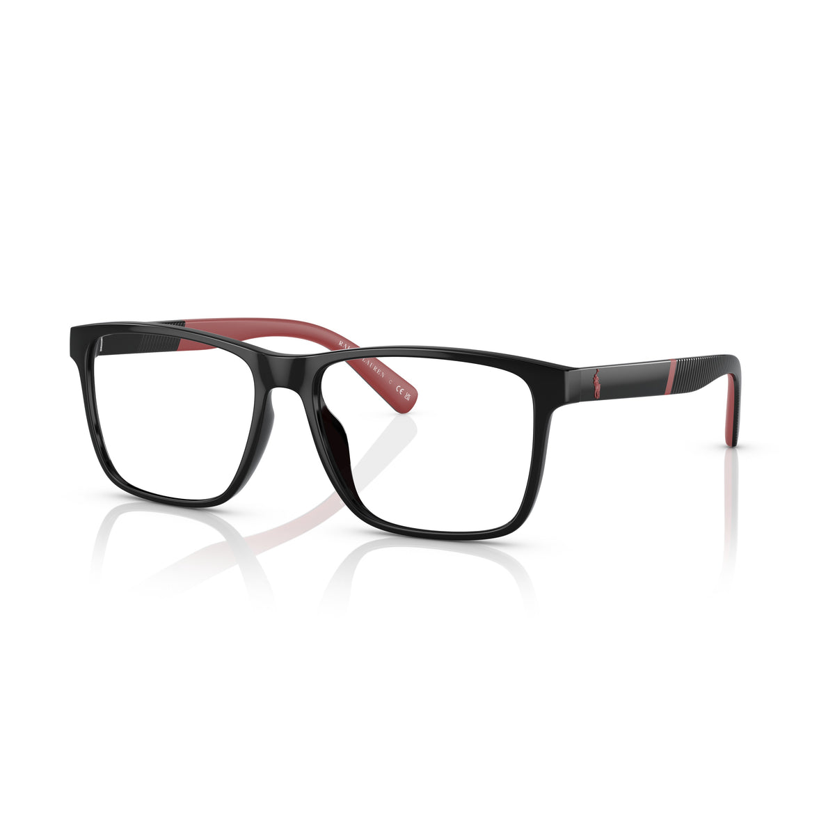 Polo PH2257U 5001 Shiny Black eyeglasses angle view