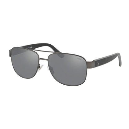 Polo PH3122 91576G Matte Dark Gunmetal sunglasses angle view