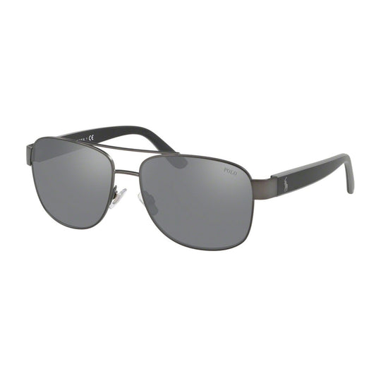 Polo PH3122 91576G Matte Dark Gunmetal sunglasses angle view