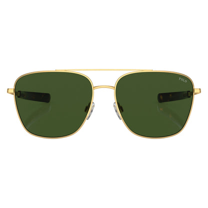 Polo PH3147 941171 Shiny Gold sunglasses front view