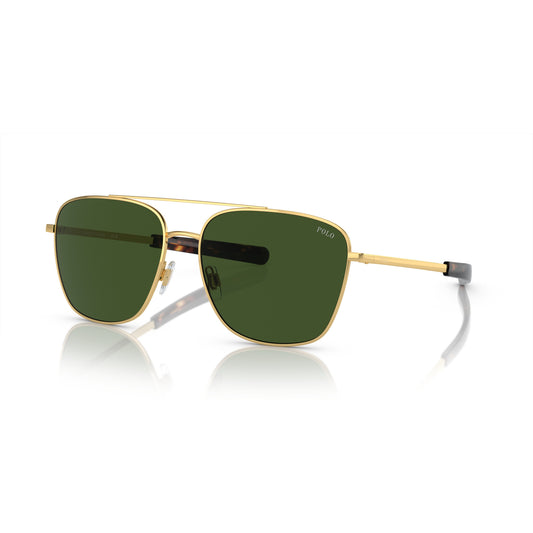 Polo PH3147 941171 Shiny Gold sunglasses angle view