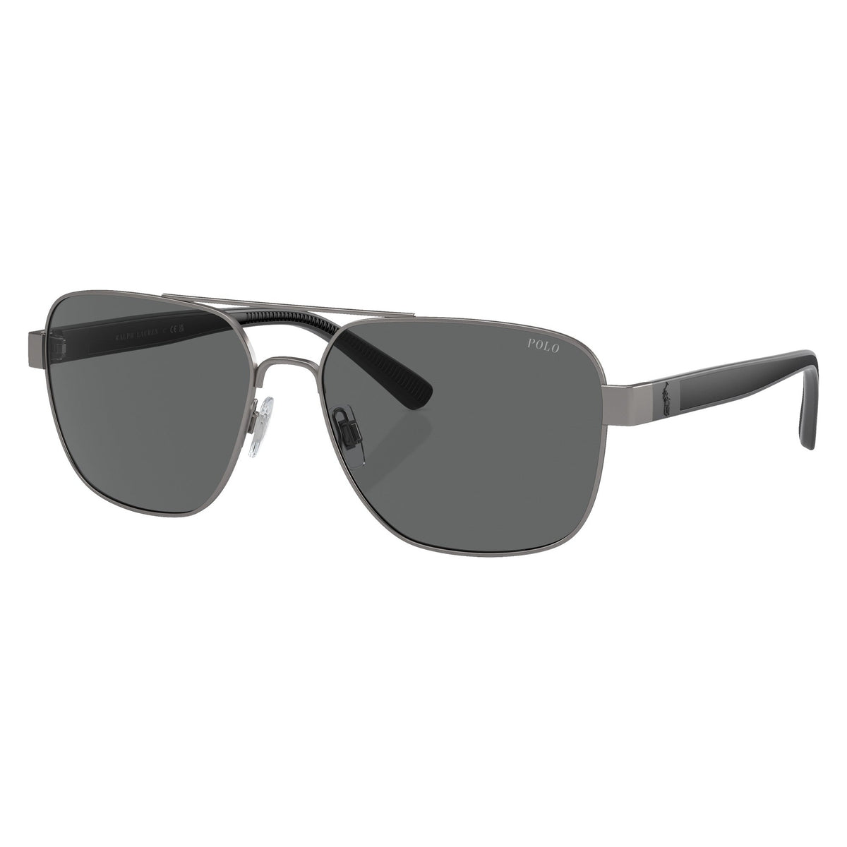 Polo PH3154 905087 Matte Gunmetal sunglasses angle view