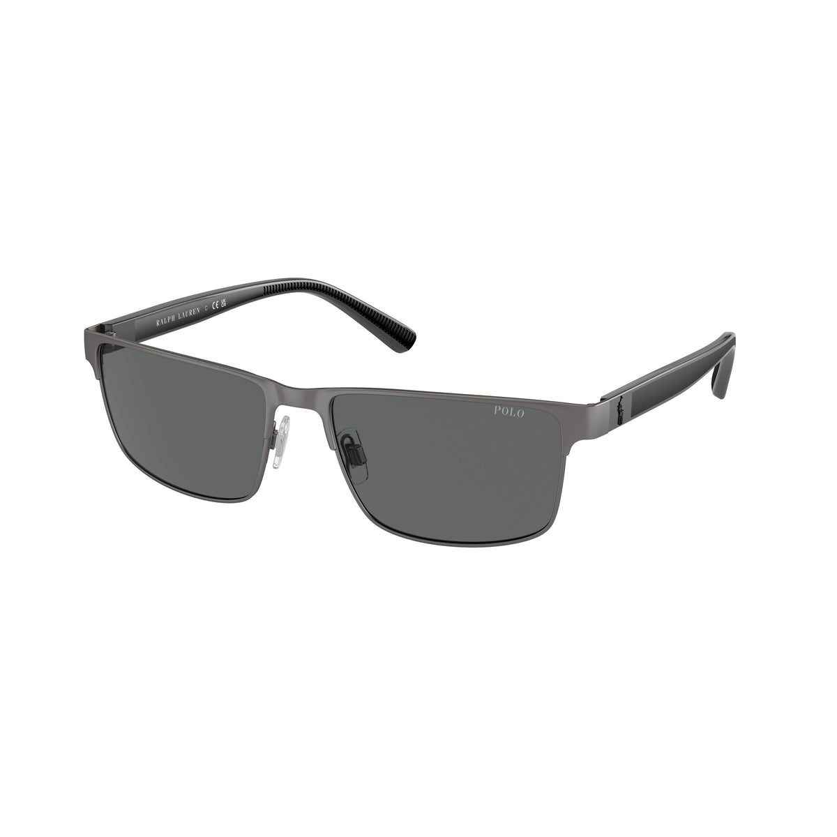 Polo PH3155 905087 Matte Gunmetal sunglasses angle view