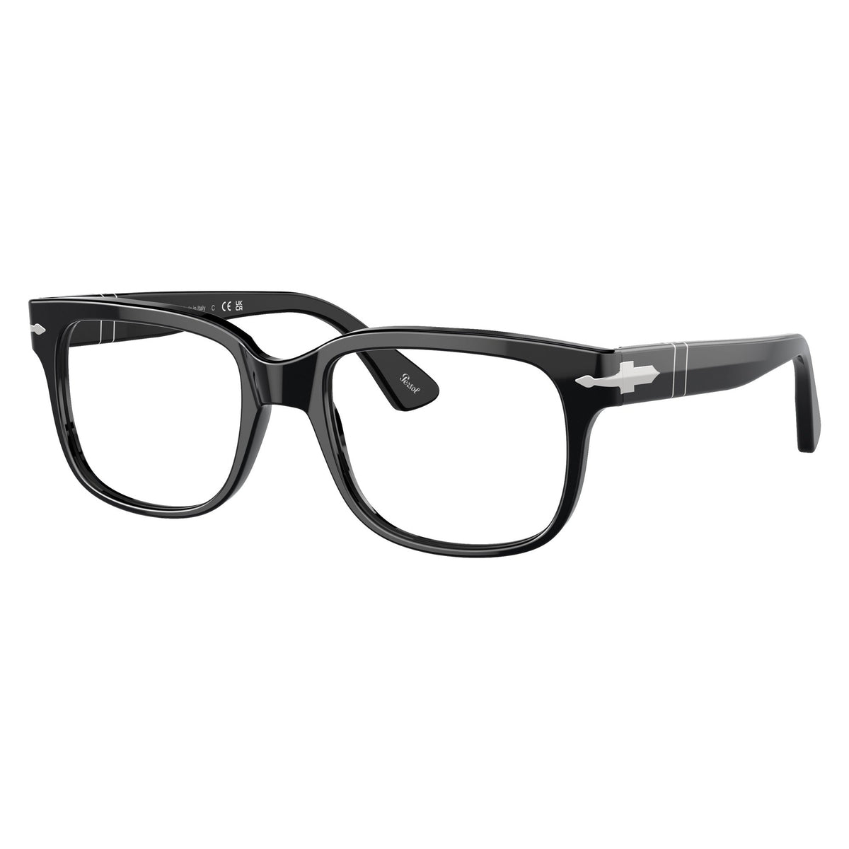 Persol PO3252V 95 Black eyeglasses angle view