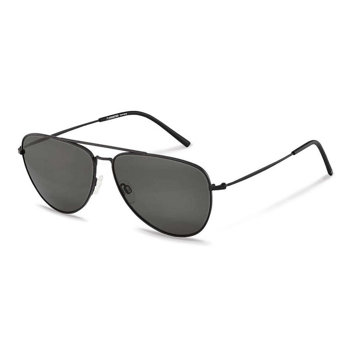 Rodenstock R1425 60D445 Black sunglasses angle view