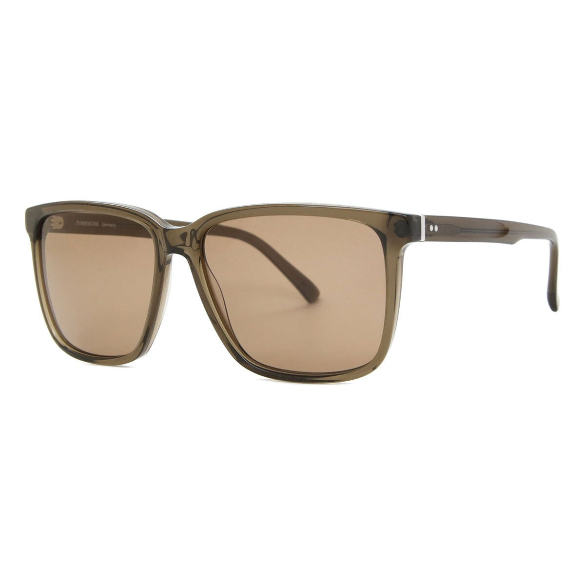 Rodenstock R3336 59B151 Transparent Olive Green sunglasses angle view