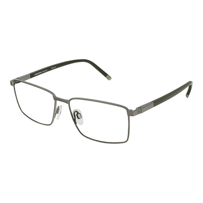 Rodenstock R7047 55D Light Gunmetal/Dark Grey eyeglasses angle view