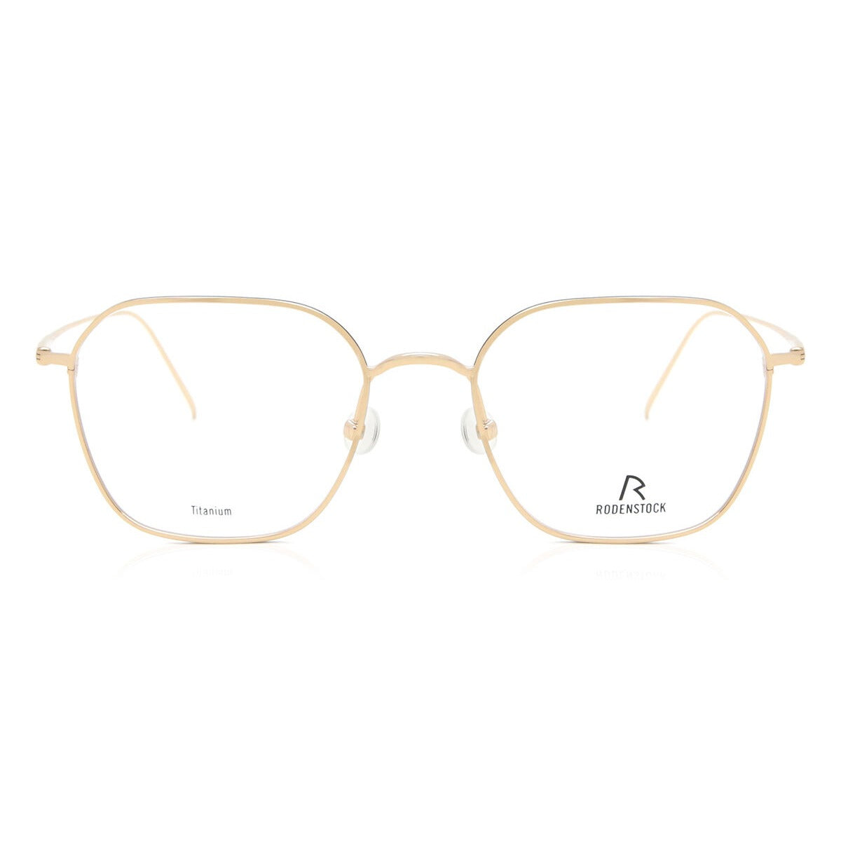 Rodenstock R7121 53B Gold/Black eyeglasses front view