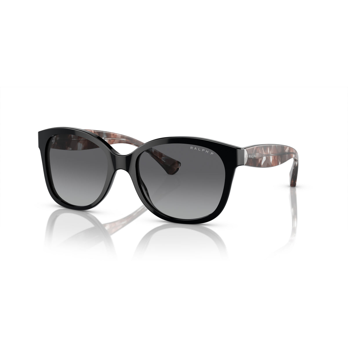 Ralph RA5191 5001T3 Shiny Black sunglasses angle view