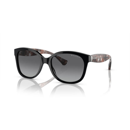 Ralph RA5191 5001T3 Shiny Black sunglasses angle view