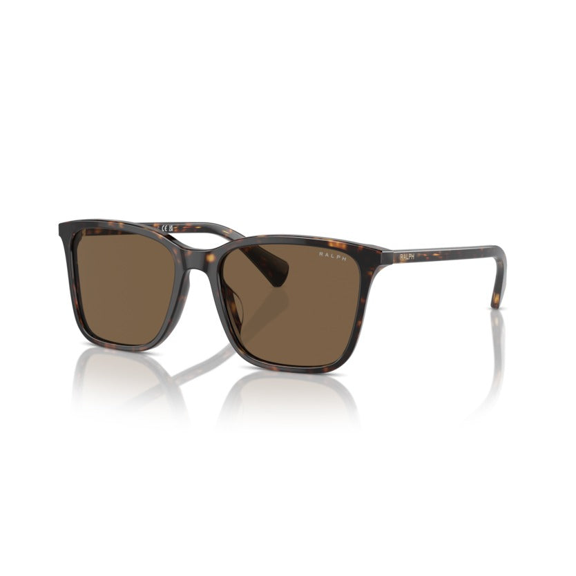 Ralph RA5314U 500387 Shiny Dark Havana sunglasses angle view