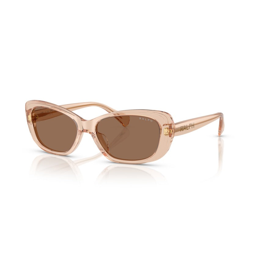 Ralph RA5322U 621173 Shiny Light Brown sunglasses angle view