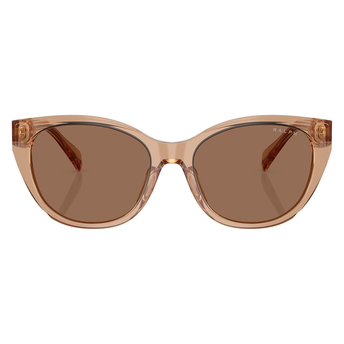 Ralph RA5324U 582673 Shiny Transparent Brown sunglasses front view