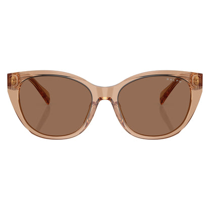 Ralph RA5324U 582673 Shiny Transparent Brown sunglasses front view