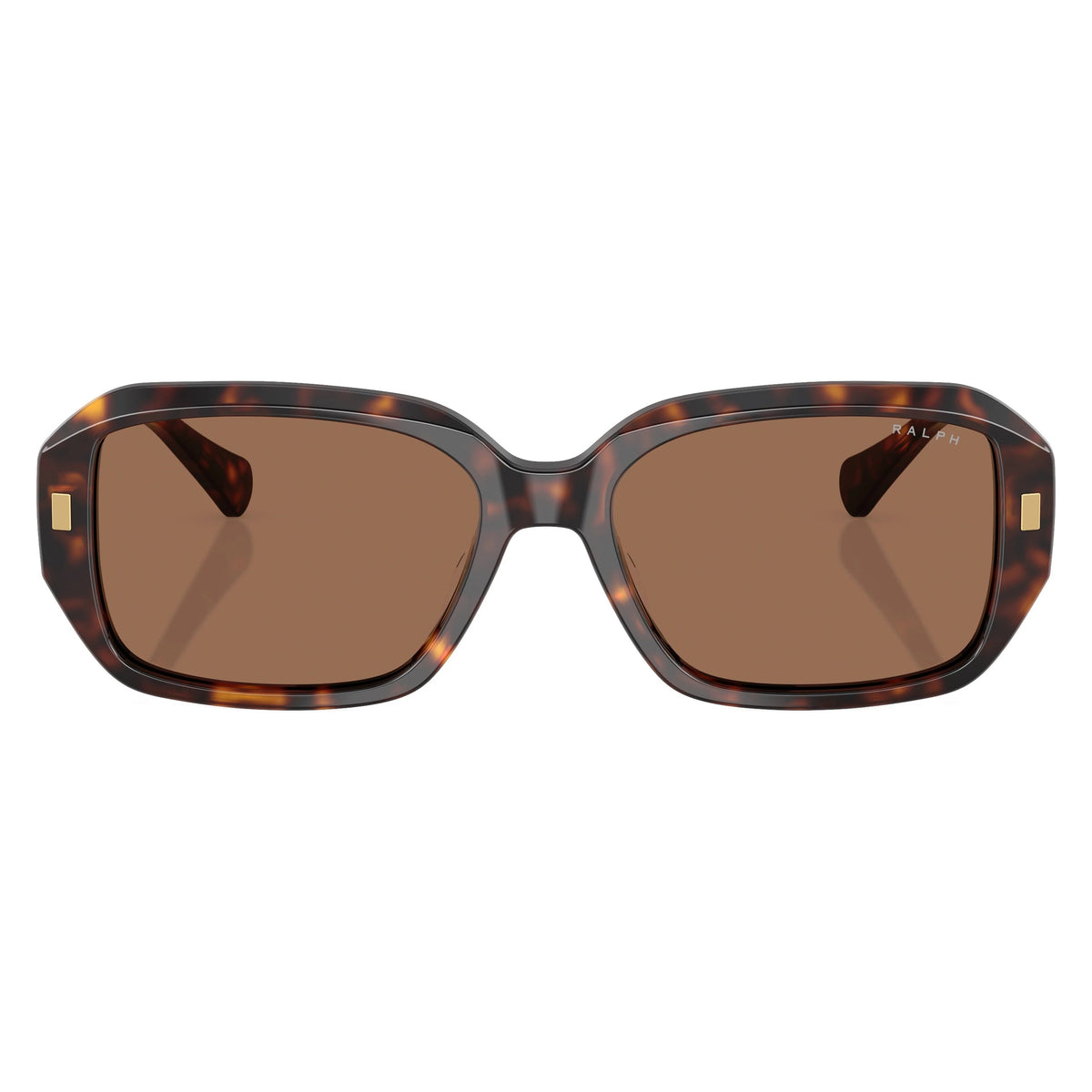 Ralph RA5325U 500373 Shiny Dark Havana sunglasses front view