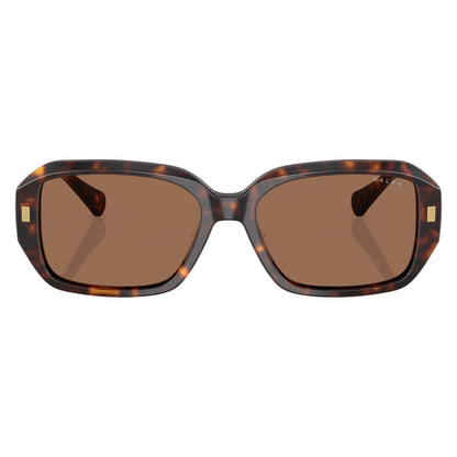 Ralph RA5325U 500373 Shiny Dark Havana sunglasses front view