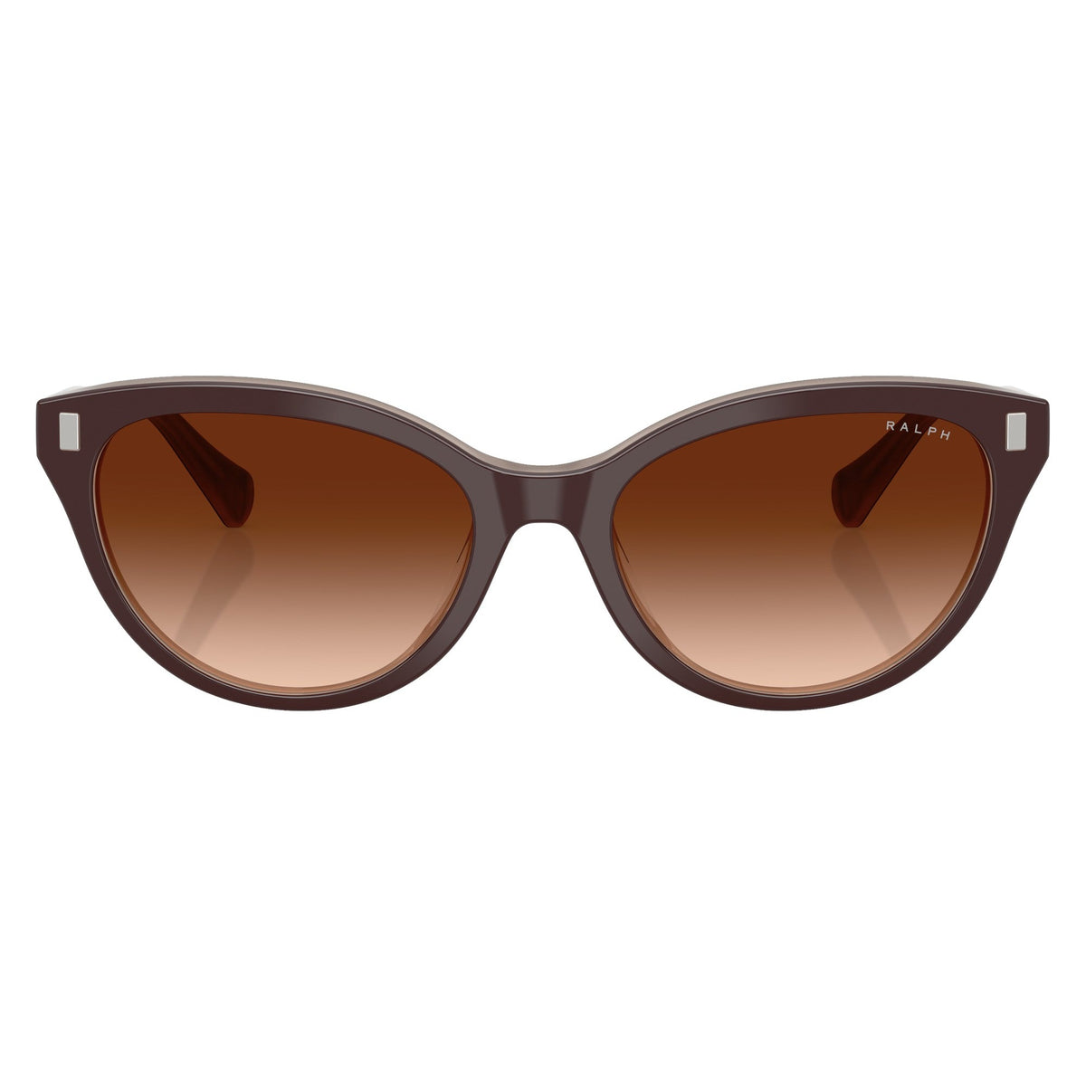 Ralph RA5326U 606574 Solid Brown Milky Brown sunglasses front view
