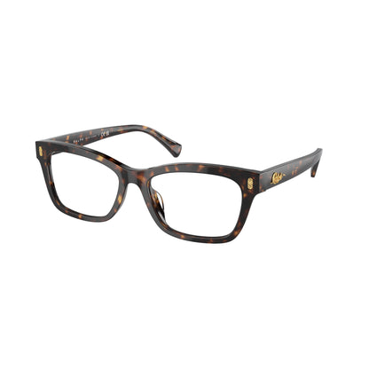 Ralph RA7154U 5003 Shiny Dark Havana eyeglasses angle view