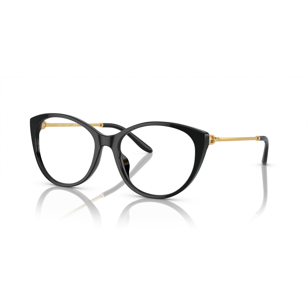 Ralph Lauren RL6239U 5001 Black/Gold eyeglasses angle view