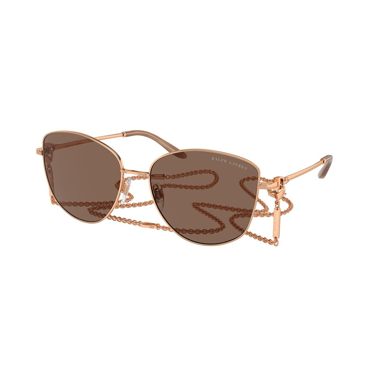 Ralph Lauren RL7079 915873 Rose Gold sunglasses angle view