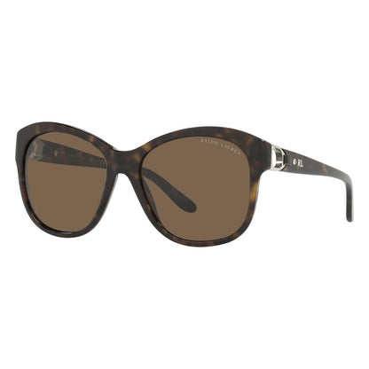 Ralph Lauren RL8190Q 500373 Shiny Dark Havana sunglasses angle view