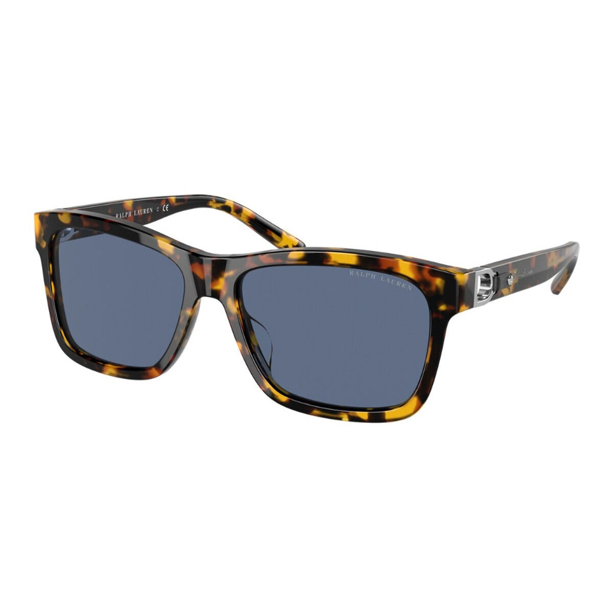 Ralph Lauren RL8203QU 513480 Shiny Antique Havana sunglasses angle view