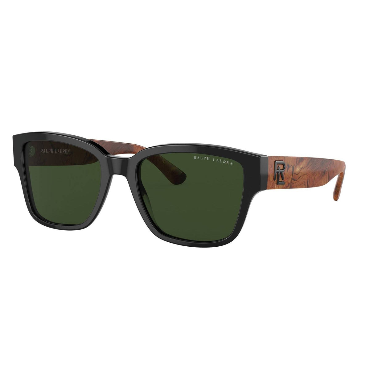 Ralph Lauren RL8205 539871 Shiny Black sunglasses angle view