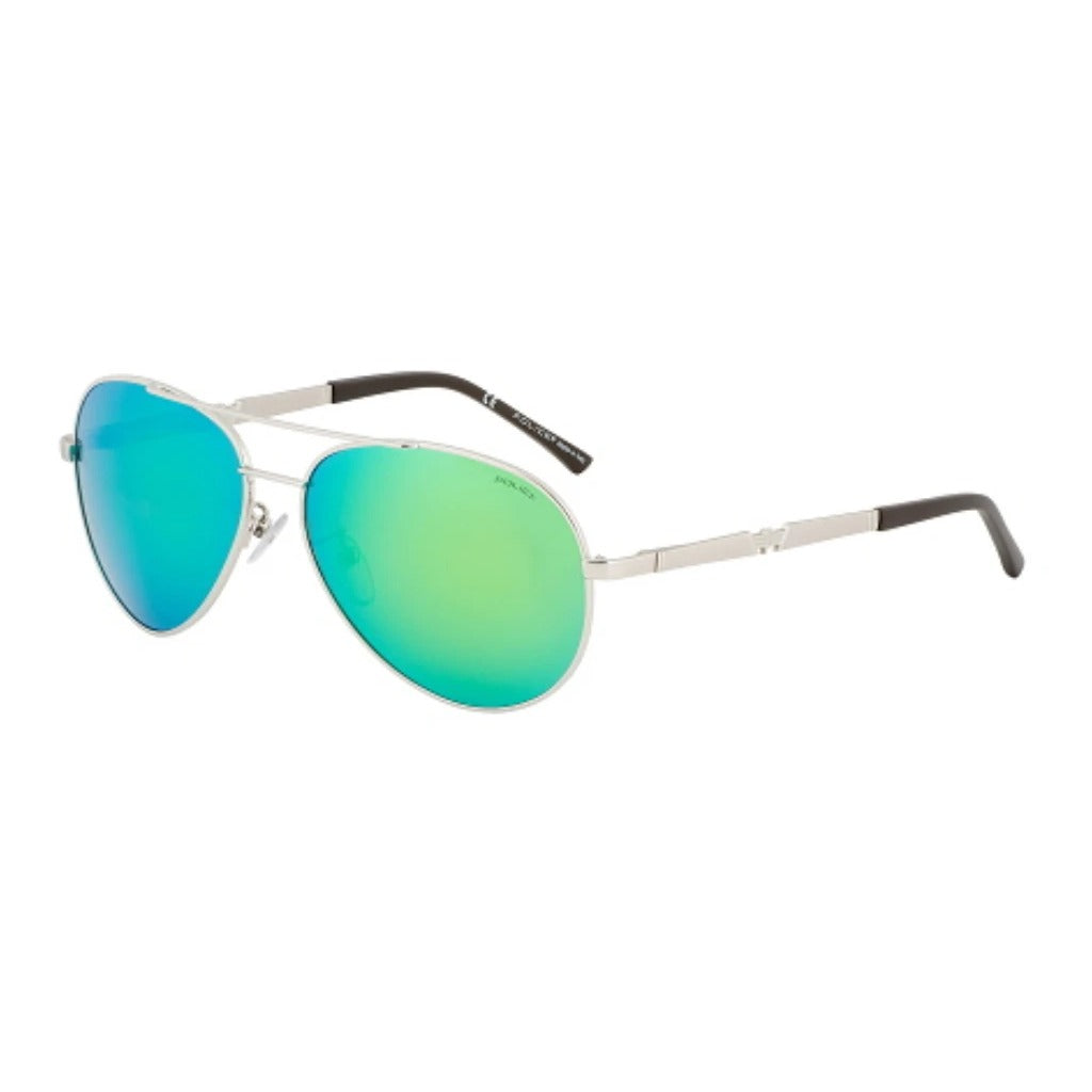 Police S8746 589G Silver sunglasses angle view