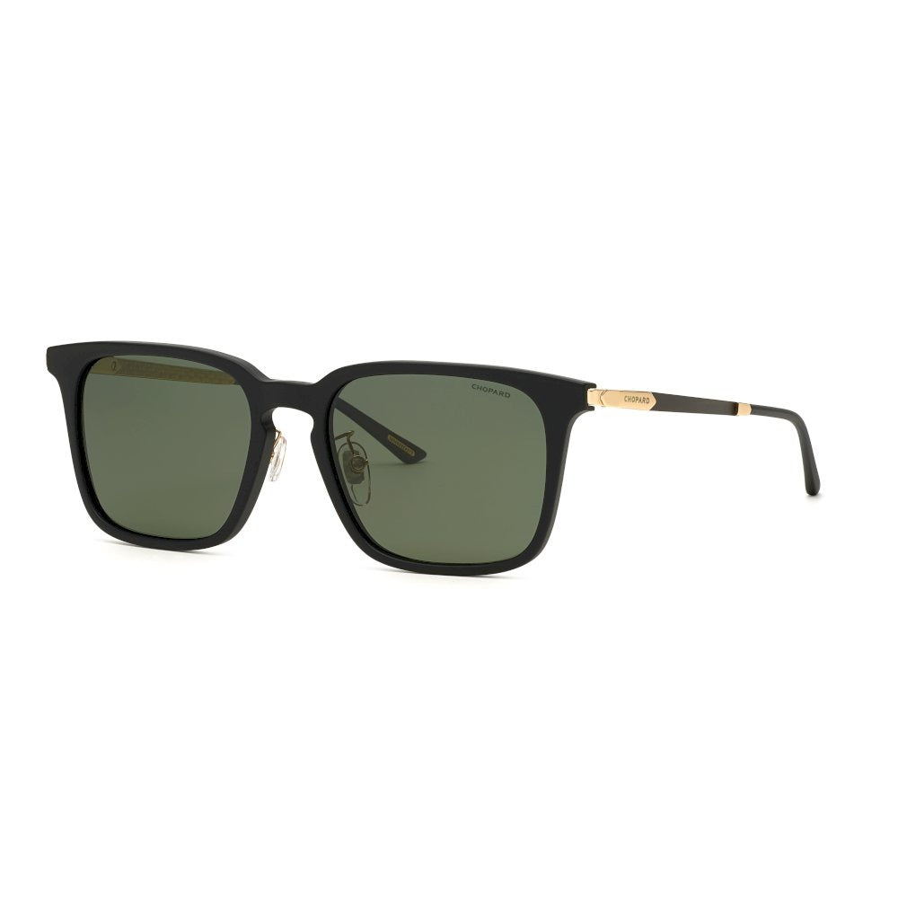 Chopard SCH339 703P Matte Black sunglasses angle view