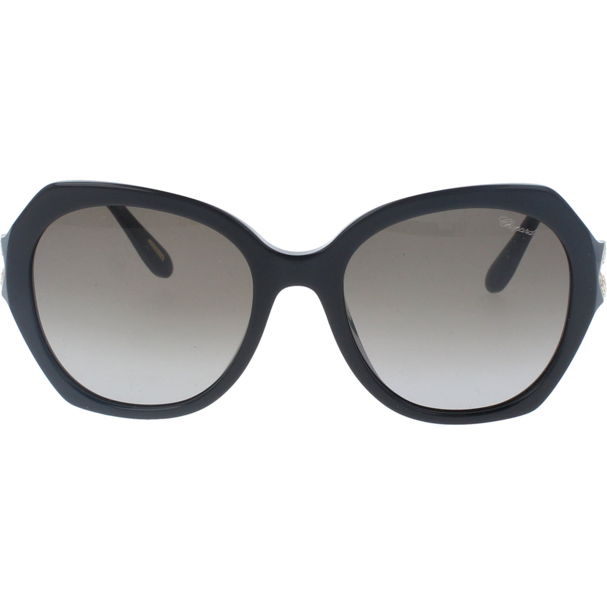 Chopard SCH354S 700K Shiny Black sunglasses front view