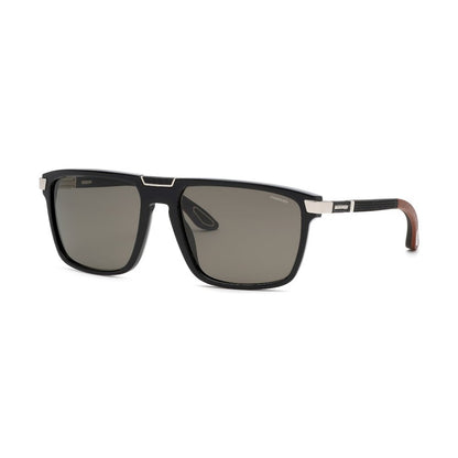 Chopard SCH359V 700P Shiny Black sunglasses angle view