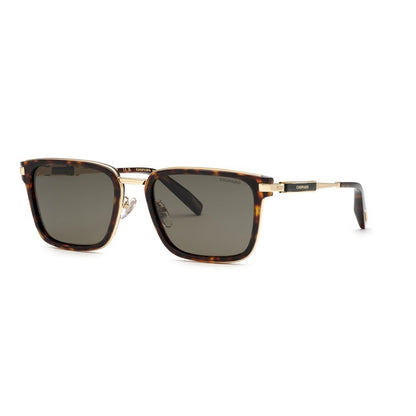 Chopard SCH375 909P Shiny Yellow Havana sunglasses angle view