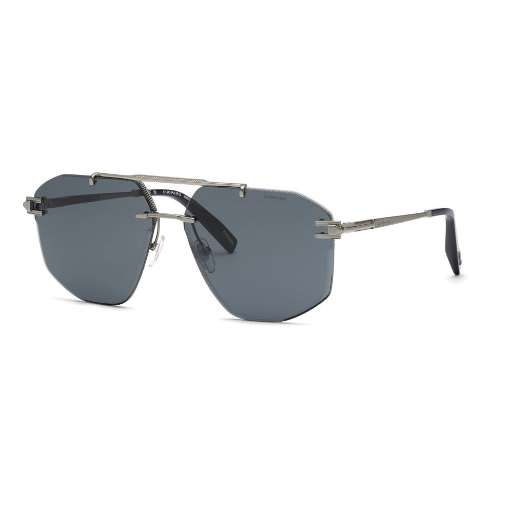 Chopard SCHL23 0509 Shiny Ruthenium sunglasses angle view