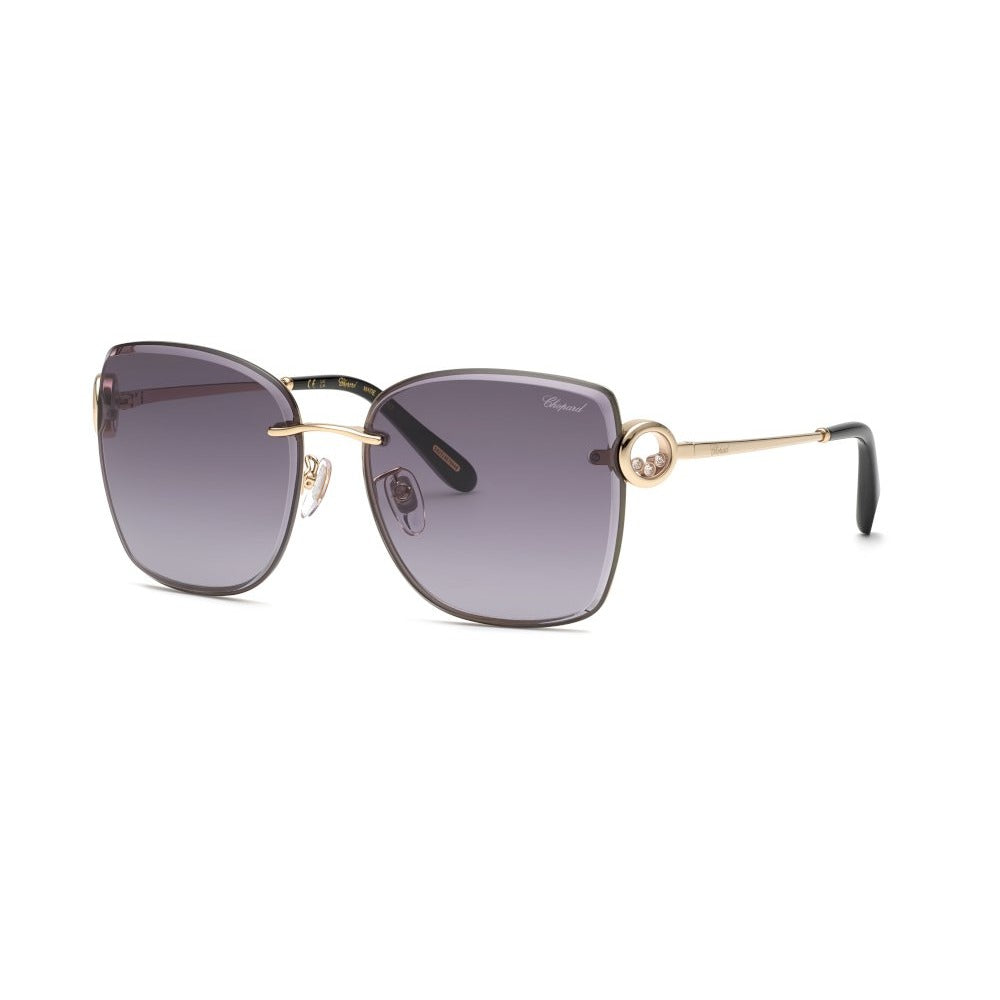 Chopard SCHL29S 0300 Shiny Rose Gold sunglasses angle view