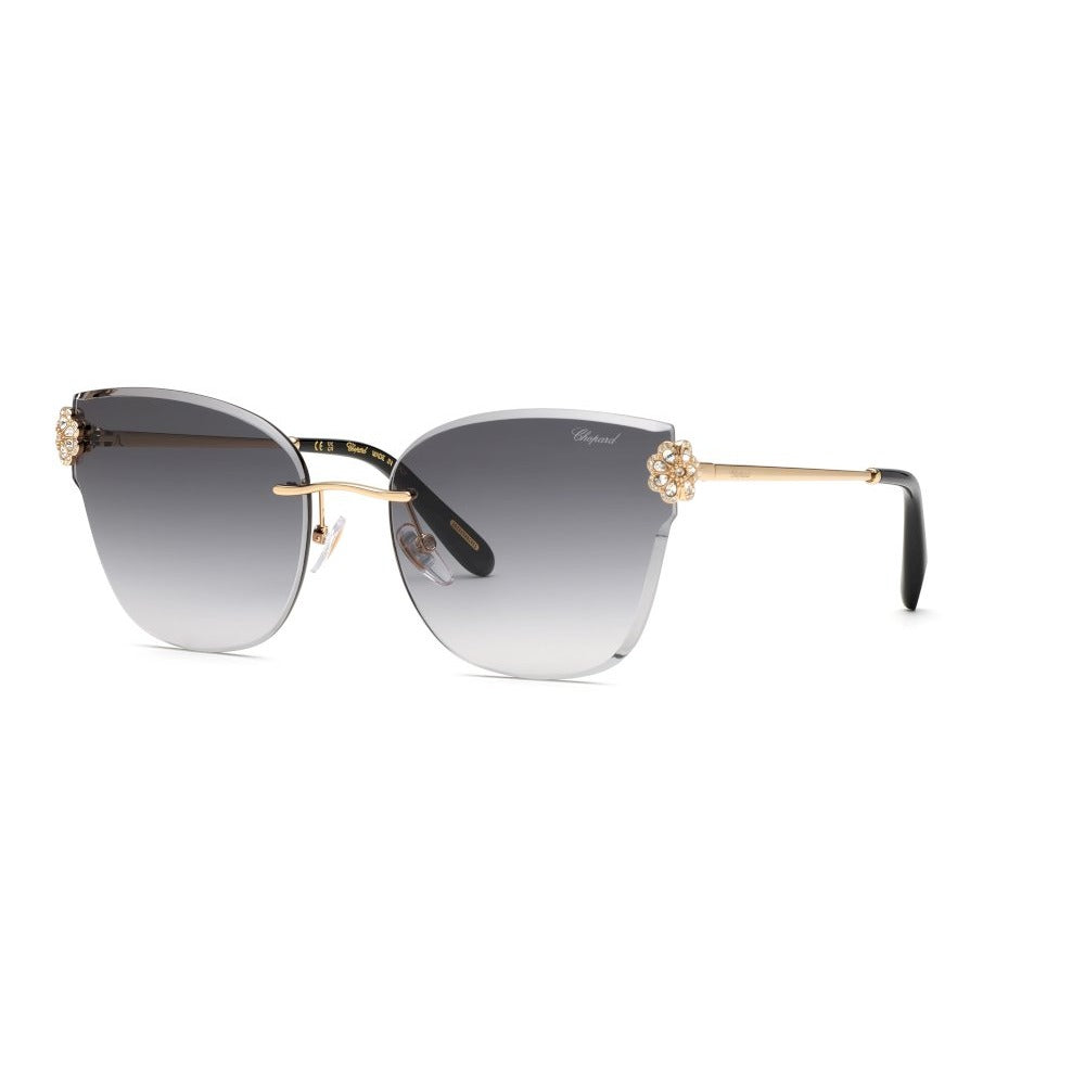 Chopard SCHL57S 0300 Shiny Rose Gold sunglasses angle view