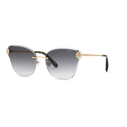 Chopard SCHL57S 0300 Shiny Rose Gold sunglasses angle view