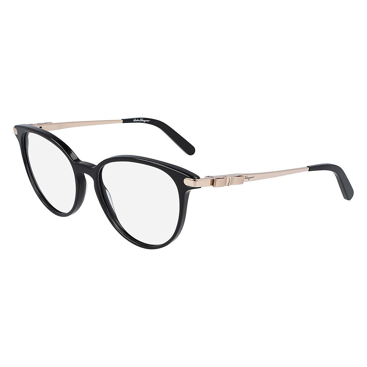 Ferragamo SF2862 001 Black eyeglasses angle view