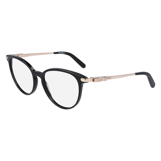 Ferragamo SF2862 001 Black eyeglasses angle view