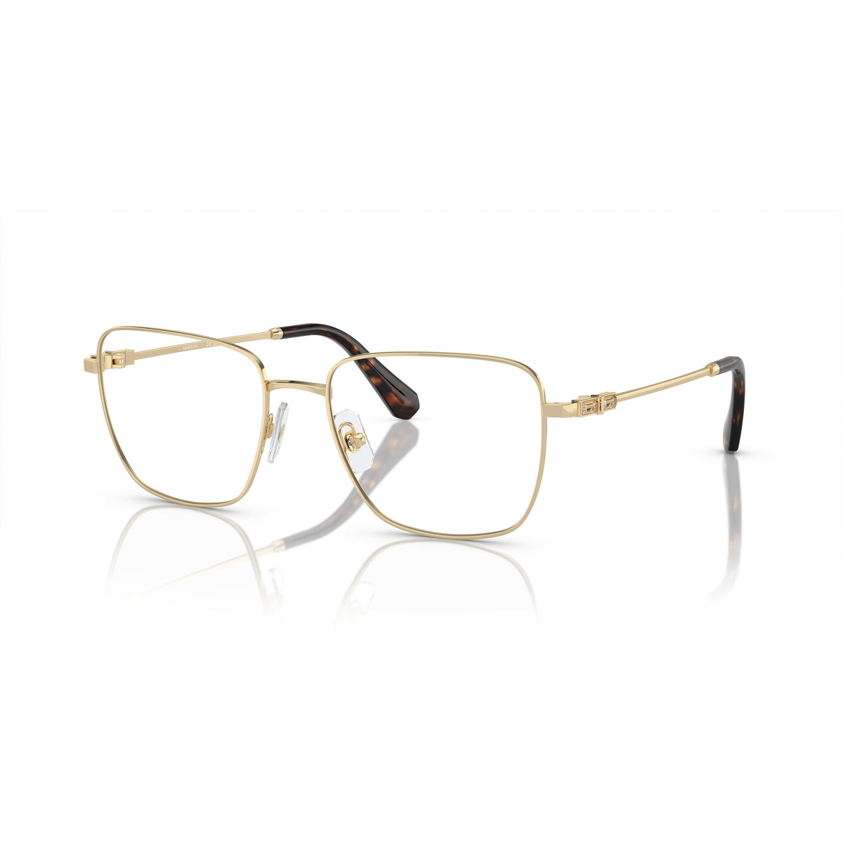 Swarovski SK1003 4013 Pale Gold eyeglasses angle view