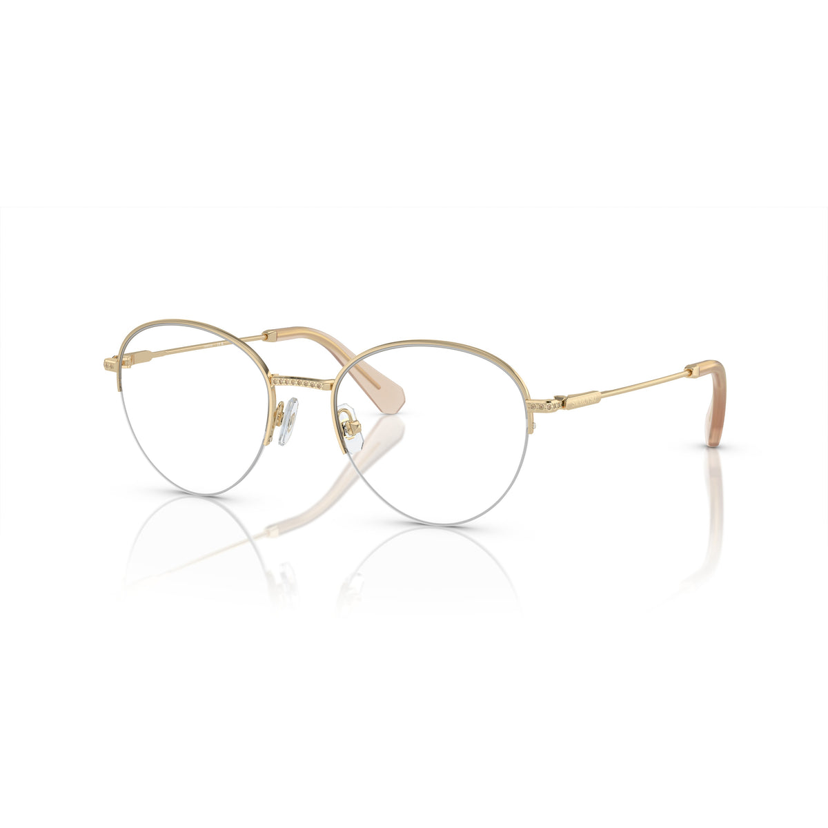 Swarovski SK1004 4013 Pale Gold eyeglasses angle view