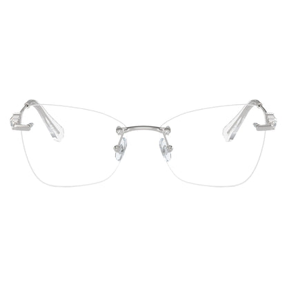 Swarovski SK1014 4001 Silver eyeglasses front view