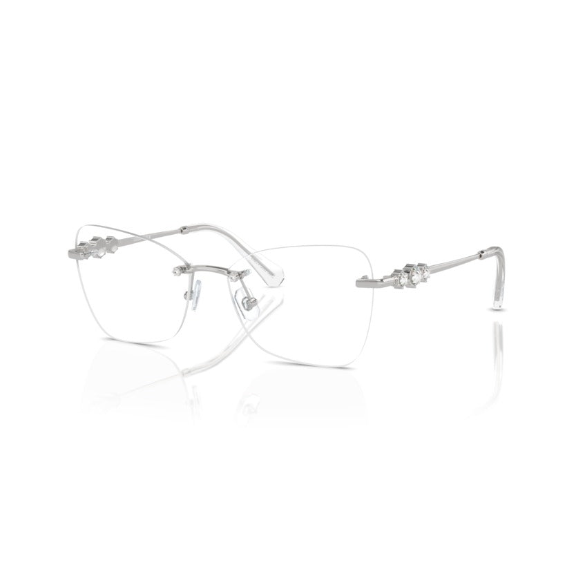 Swarovski SK1014 4001 Silver eyeglasses angle view