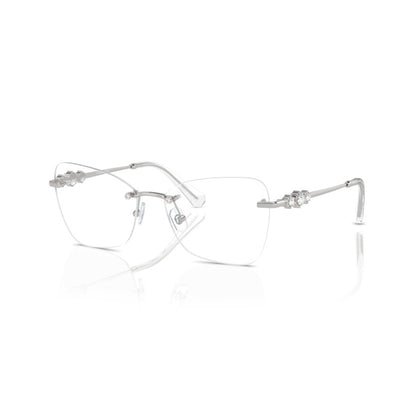 Swarovski SK1014 4001 Silver eyeglasses angle view