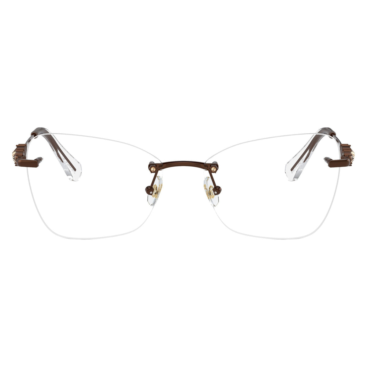 Swarovski SK1014 4002 Light Brown eyeglasses front view